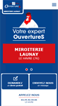 Mobile Screenshot of miroiterie-launay-ouvertures.com