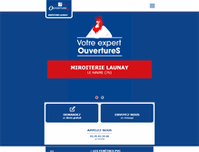 Tablet Screenshot of miroiterie-launay-ouvertures.com